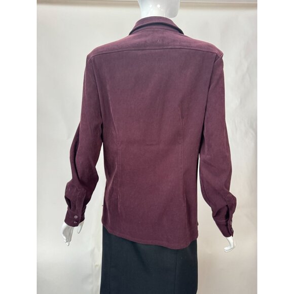 Allison Taylor Womens Stretch Button-Up Blouse - Small - 97% Polyester 3% Spande - Picture 15 of 15